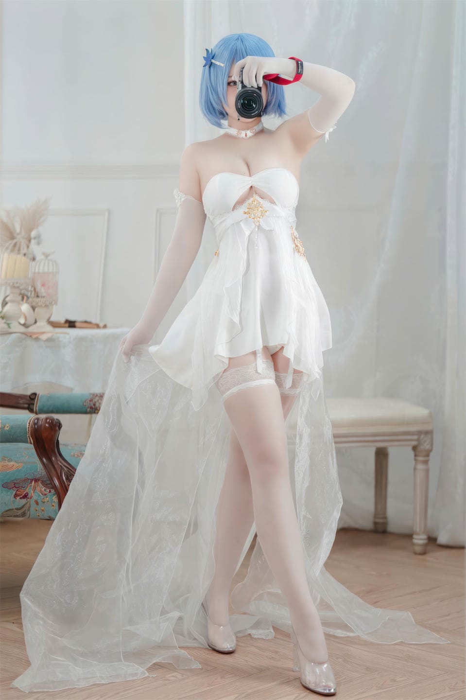 半半子 - 碧蓝航线 恰巴耶夫 白骑兵的旋律 礼服 [64P2V-306M] 1 (47).jpg